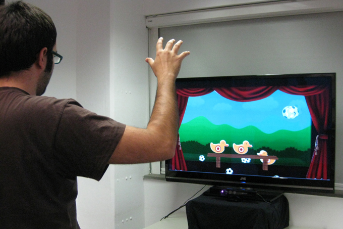 Interacción Kinect en TV 3D